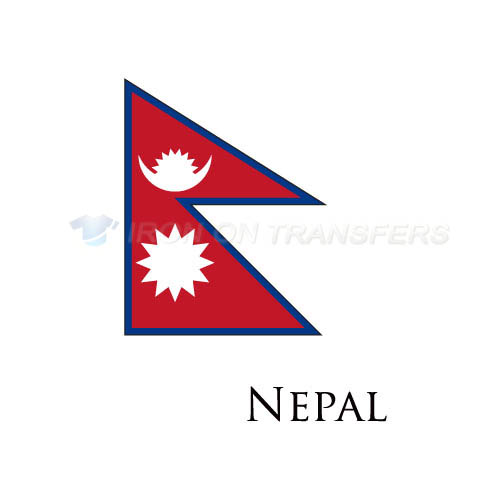 Nepal flag Iron-on Stickers (Heat Transfers)NO.1940
